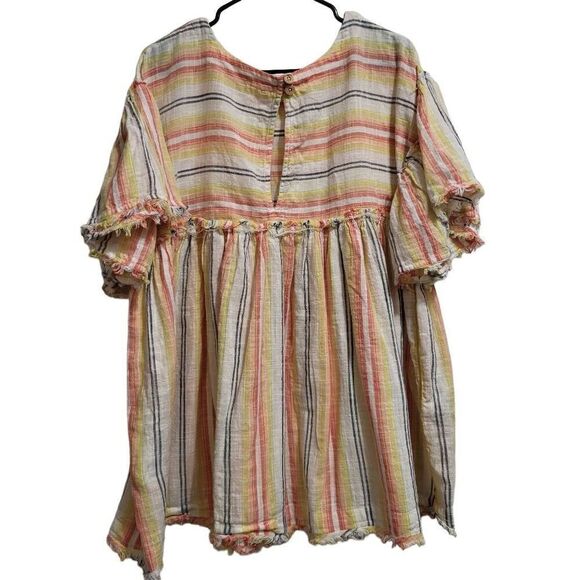 Free People Summer Nights Striped Dress Yellow Sz sm - Picture 3 of 11